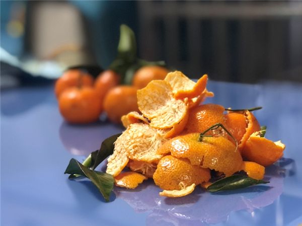 橘子皮小山。图片来源：作者提供