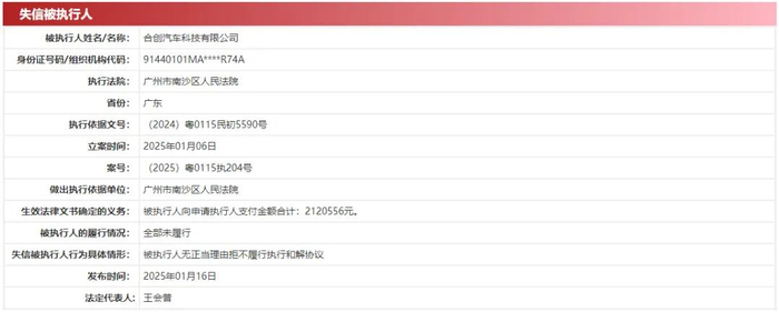 图片来源：中国执行信息公开网