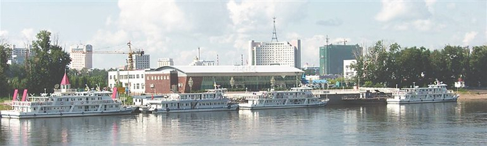 黑龙江航运集团成功打通“同江港-哈巴港-莫斯科”中欧班列新通道。资料片