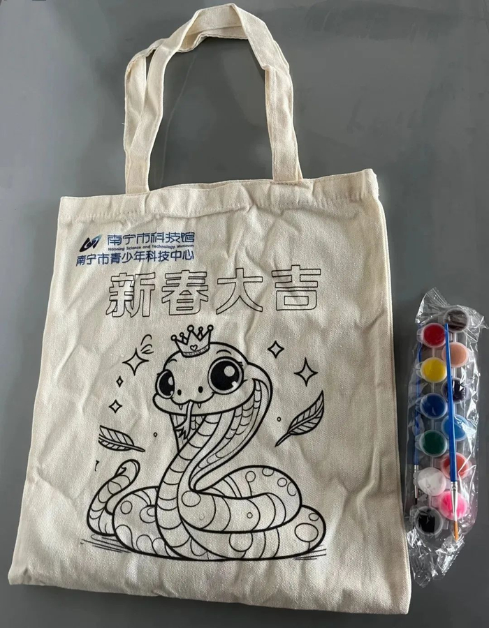 △蛇年大吉之手绘福袋文化体验活动