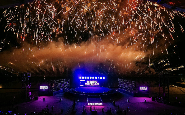 超吉烟花烟火音乐节。受访者供图