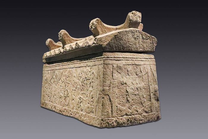 东汉斑竹林画像石棺