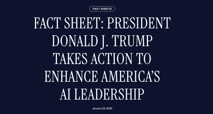 图丨特朗普撤销拜登关于应对人工智能风险的行政命令（来源：The White House）