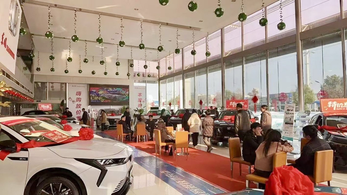 市民在选购汽车。