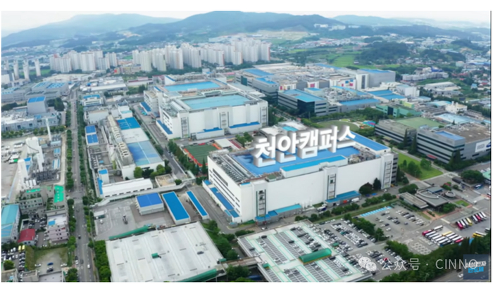 三星电子负责高带宽内存（HBM）等先进半导体封装的天安工厂全貌（资料：三星电子）