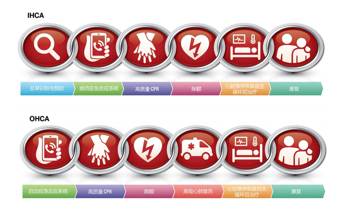 心肺复苏生存链。受访者供图