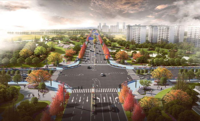 涌金街市政工程效果图