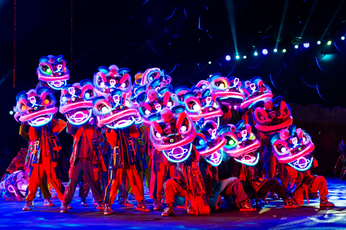 深圳锦绣中华中国民俗文化村舞狮表演