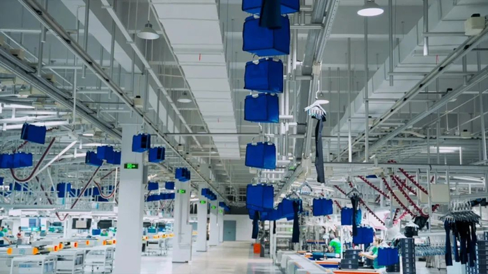 （海澜云服智能工厂，图片来源于“无锡工信”微信公众号）