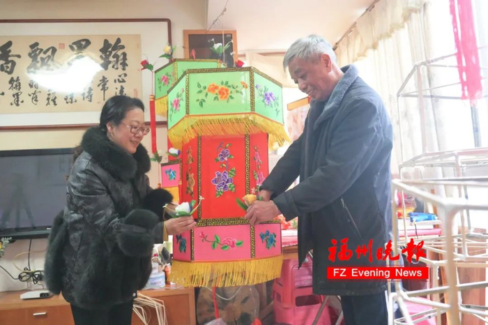 ▲福州传统手工花灯。（资料图）