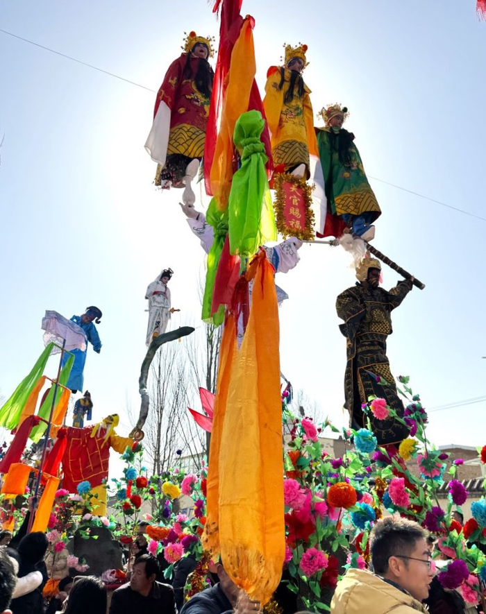 国家级非物质文化遗产代表性项目千户营高台。吴广林摄