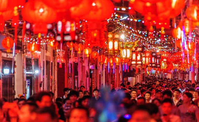 府城换花节氛围浓郁。资料图