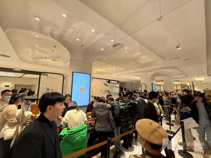 北京SKP一层老铺黄金排队情况 每经记者 王紫薇 摄