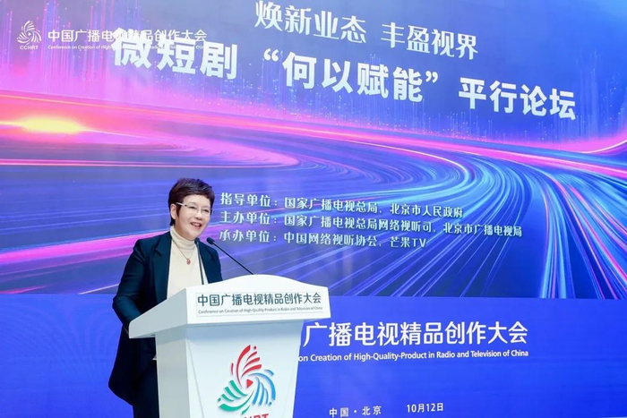 赵依芳董事长在中国广播电视精品创作大会上发言