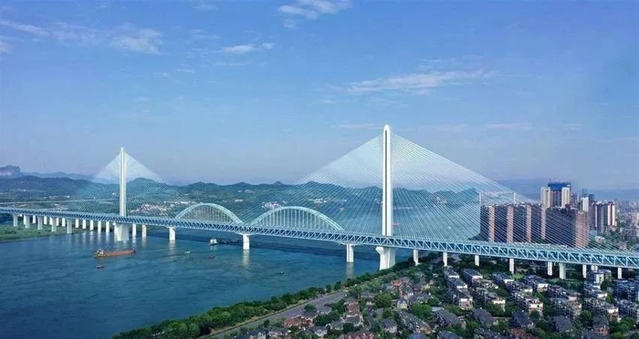 ▲峡州长江公铁大桥效果图