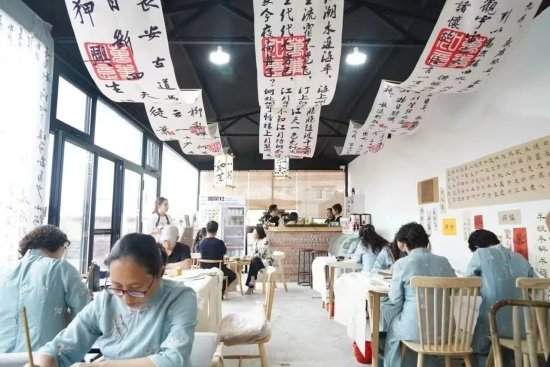 怀来县沙城镇东水泉村咖茶社。怀来县委宣传部供图