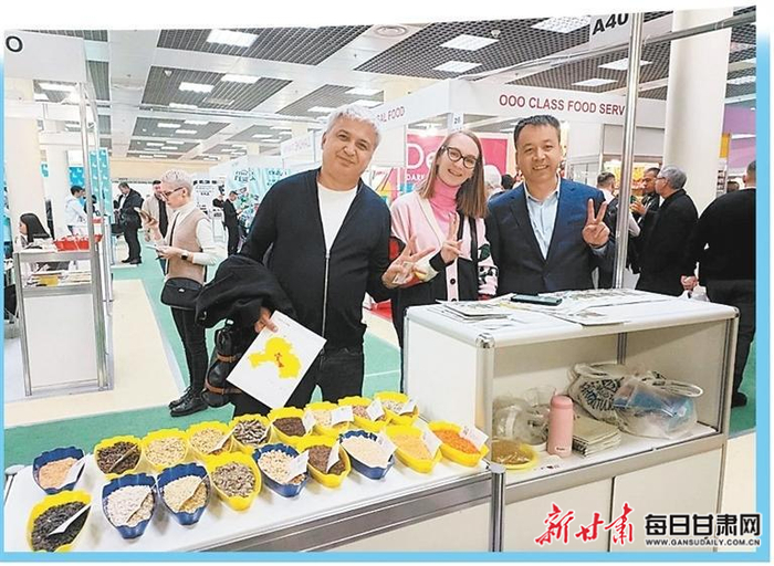 甘肃中仕达贸易有限公司参加2023年莫斯科国际食品展览会。受访企业供图