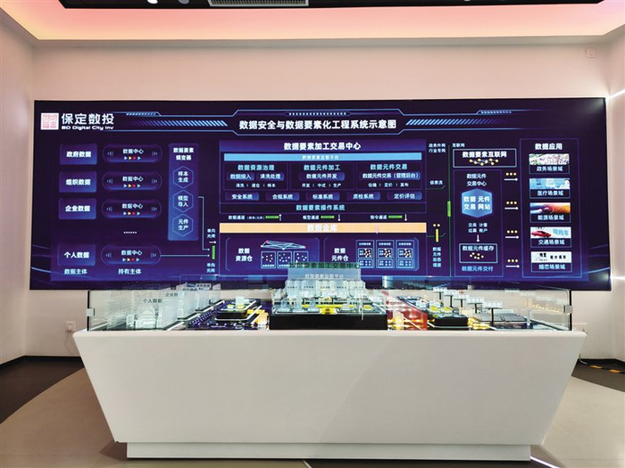 作为保定市授权的唯一数据服务商，保定数投集团负责公共数据的汇聚、清洗、加工、交易等全流程工作。 市数据局供图