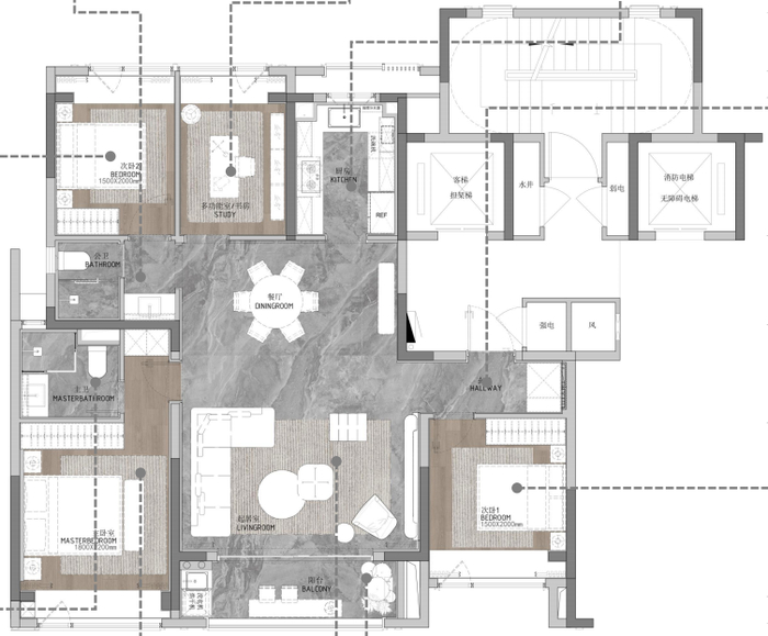 建面约193㎡户型