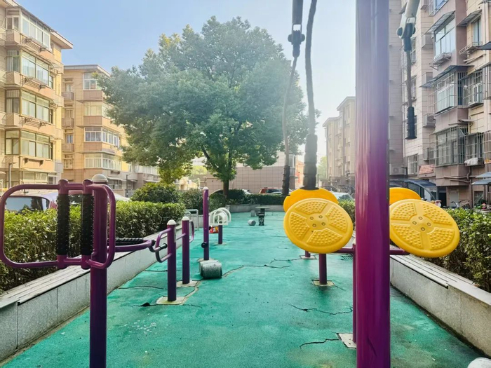 新门口10号小区公共空间。中央门街道供图