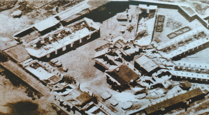         “满铁”档案图片之东北军驻地北大营鸟瞰图，为关东军的进攻提供准确情报。受访者供图