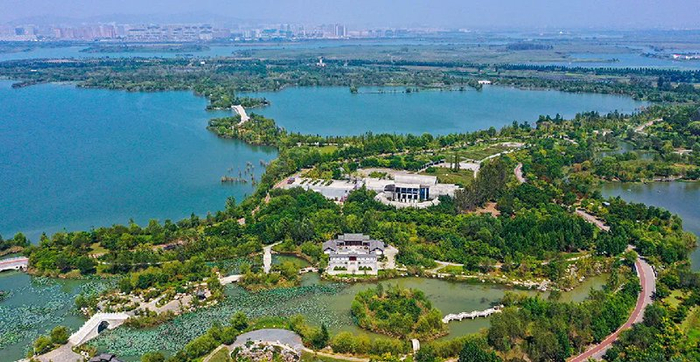 淮北市南湖湿地公园。安徽省住建厅供图