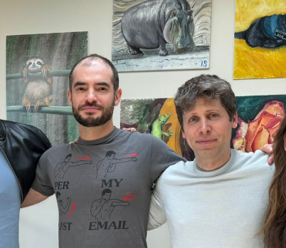 苏茨克维 & 奥尔特曼 来源：苏茨克维社交媒体账号