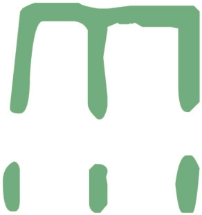 　　甲骨文“雨”字