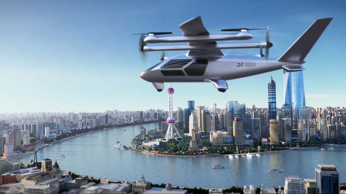 载人混动 eVTOL DF3000「游龙」完成缩比样机试飞，目前即将完成详细设计。