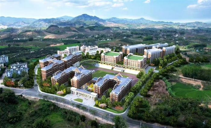 三亚明德双语学校效果图。