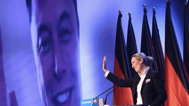 （美国特朗普政府、世界首富马斯克对另类选择党的支持暂时没有体现在民调数字中）