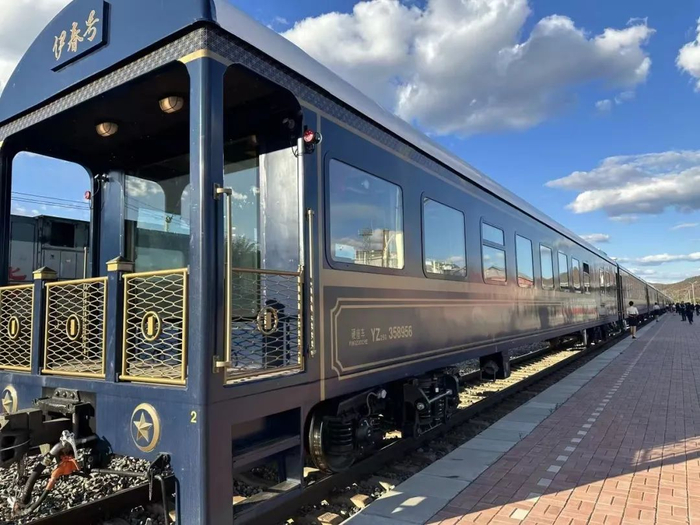 伊春号旅游列车。图/受访者提供