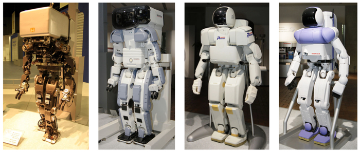 从左到右：本田P1到P4