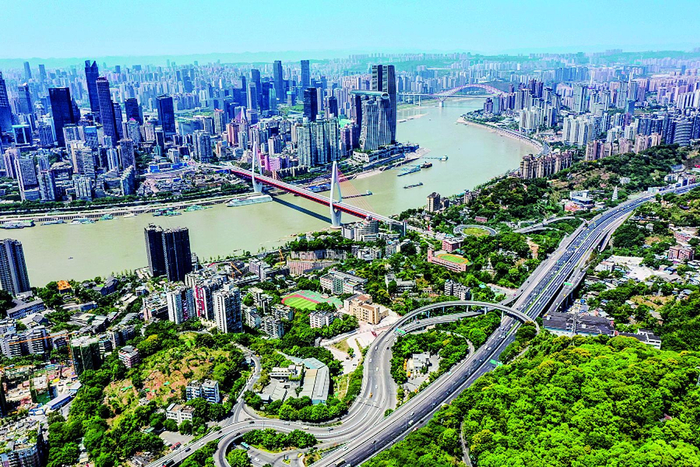     重庆中心城区城市景观    新华社发