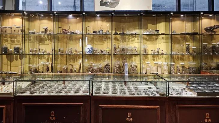 ▲中国沉香文化博物馆旗下品牌青洲沉香展区。