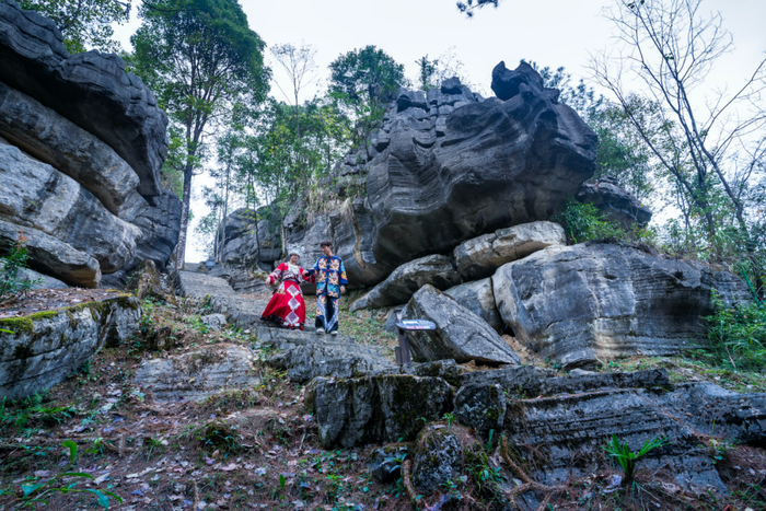 △湖北恩施梭布垭石林风光