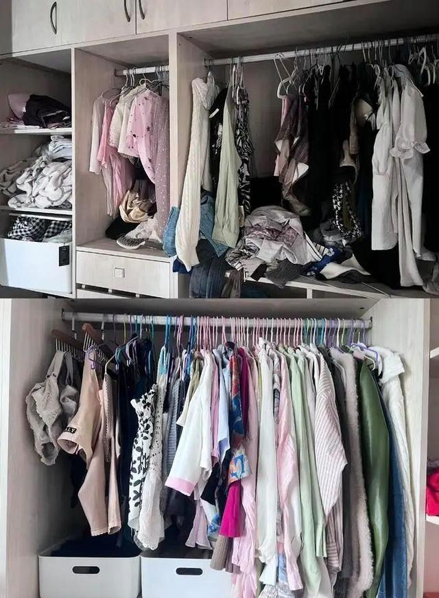 收纳师整理前后（张女士供图）