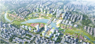 张村河（崂山段一期北岸）综合治理工程效果图