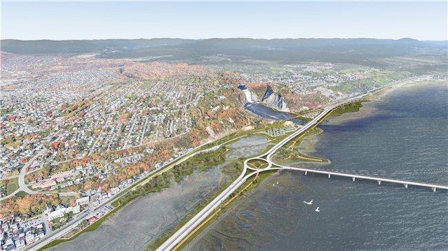 图3:魁北克圣劳伦斯海岸线重建设计竞赛 – 方案渲染图