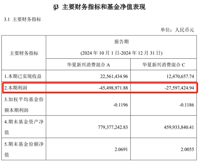 图源：华夏新兴消费混合基金2024年第4季度报告