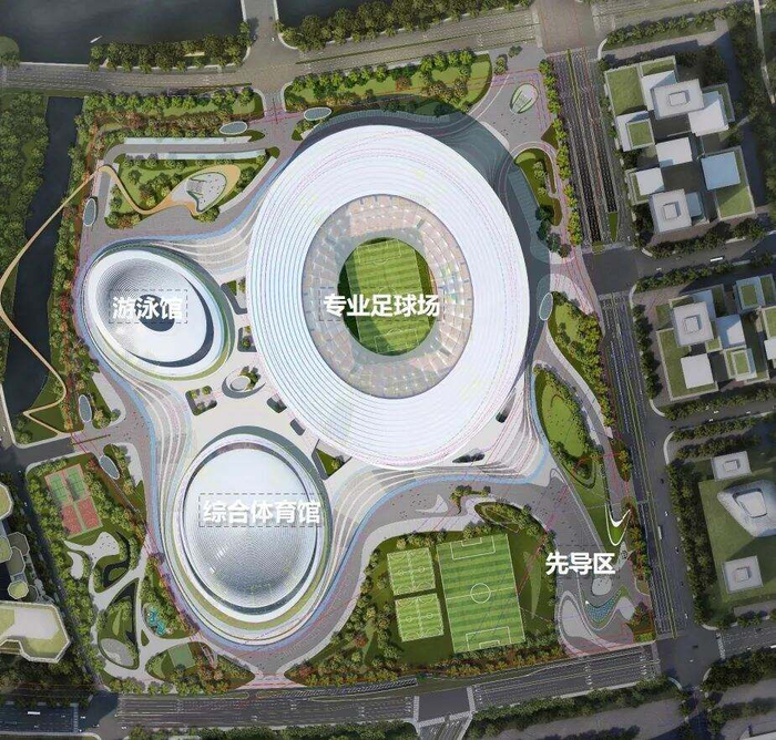 　　余杭国际体育中心总平面图