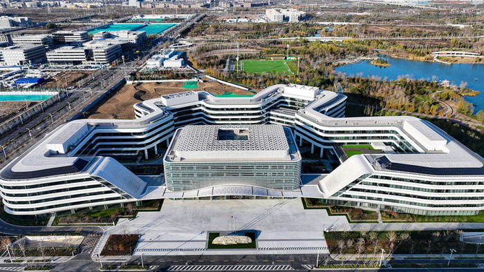 中国星网总部办公大楼。雄安媒体中心王伟倩 摄