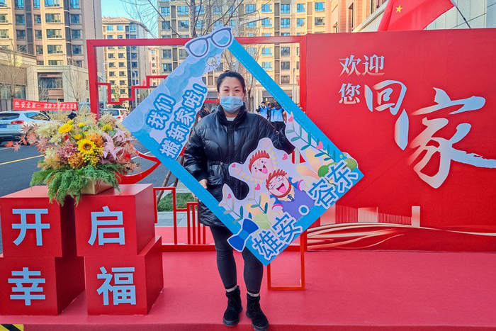回迁群众搬进新家。雄安媒体中心王伟倩 摄