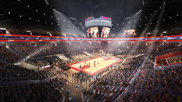 　　18000座综合性体育馆效果图（赛事模式）