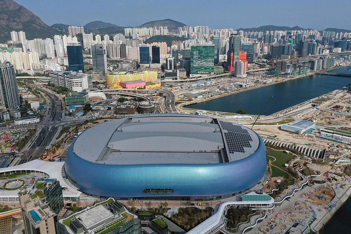 香港启德体育园俯瞰图。（视觉中国）