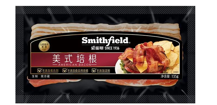 在中国销售的史蜜斯美式培根