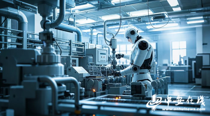 记者用ai生成的未来安徽智能制造工厂概念图