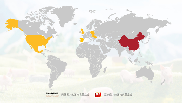 万洲国际全球业务布局：主要在中国、美国、墨西哥、欧洲等国家