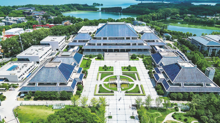 ▲航拍湖北省博物馆场馆。 （包图网供图）