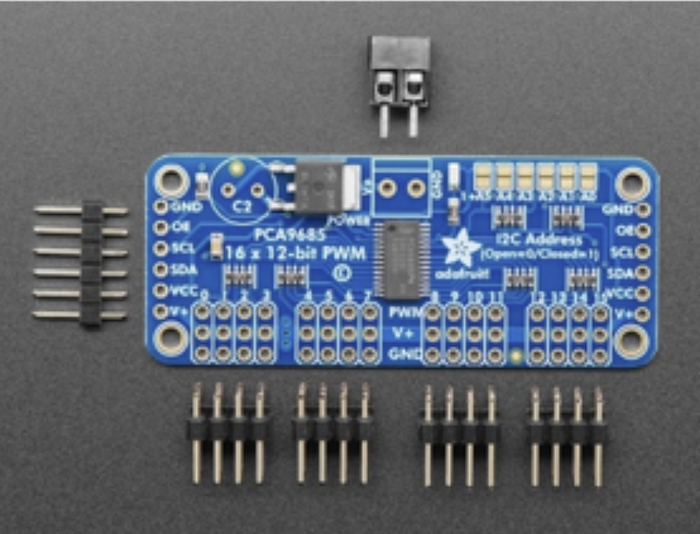 图6：Adafruit PCA9685 16-Channel Servo Driver（来源：贸泽电子）